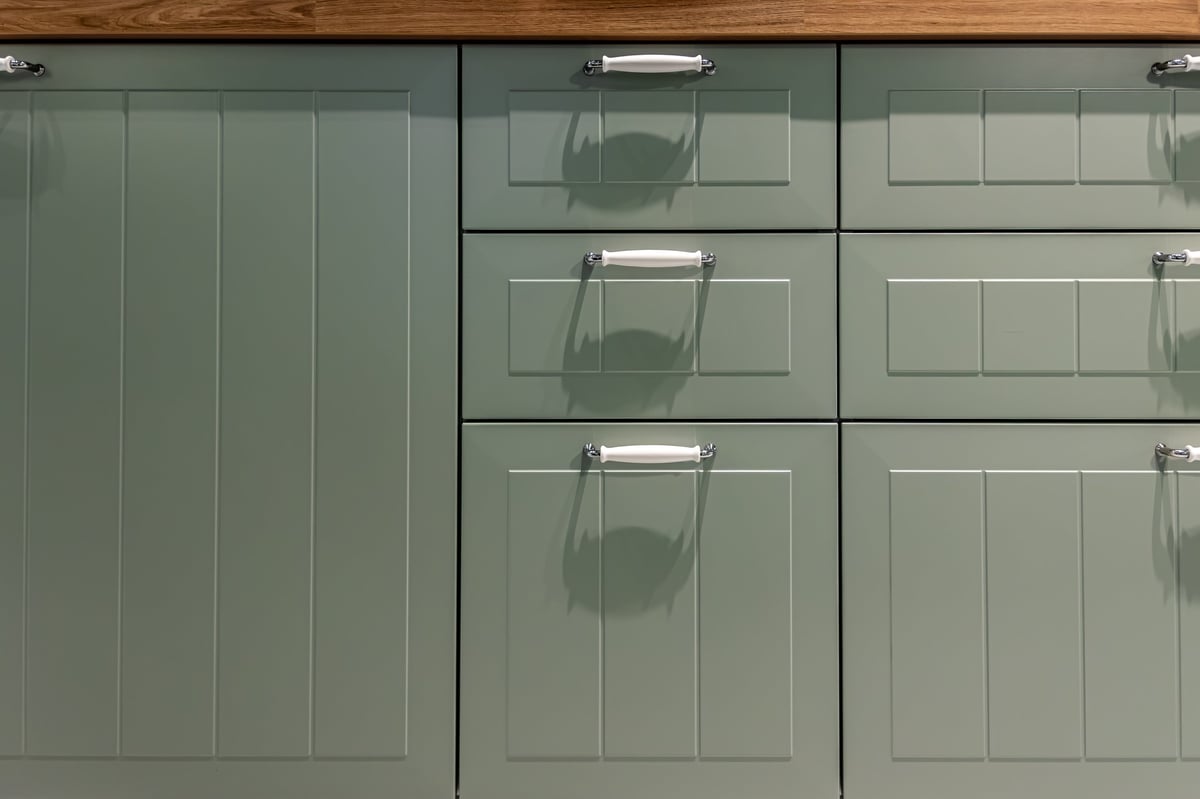 Modern Green cabinet option